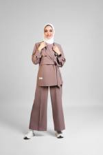 ⁦Brown Formal Scrub MedModelle⁩ - الصورة ⁦3⁩