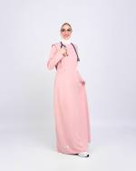 فستان طبي احترافي بلون وردي مغبر من MedModelle