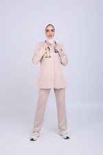 ⁦Beige Formal Scrub MedModelle⁩ - الصورة ⁦3⁩