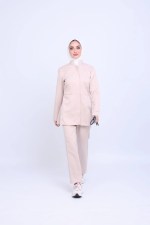 ⁦Beige Formal Scrub MedModelle⁩ - الصورة ⁦6⁩