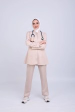 ⁦Beige Formal Scrub MedModelle⁩ - الصورة ⁦7⁩