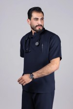 ⁦High neck male scrub⁩ - الصورة ⁦3⁩