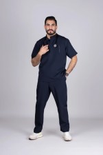 ⁦High neck male scrub⁩ - الصورة ⁦4⁩