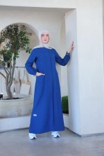 تفاصيل الجيوب الأمامية لعباءة Flow Classic